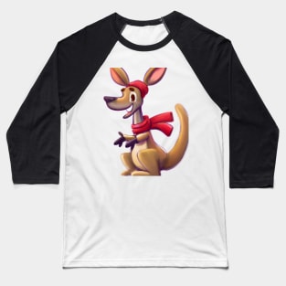 Cute Kangaroo Drawing Baseball T-Shirt